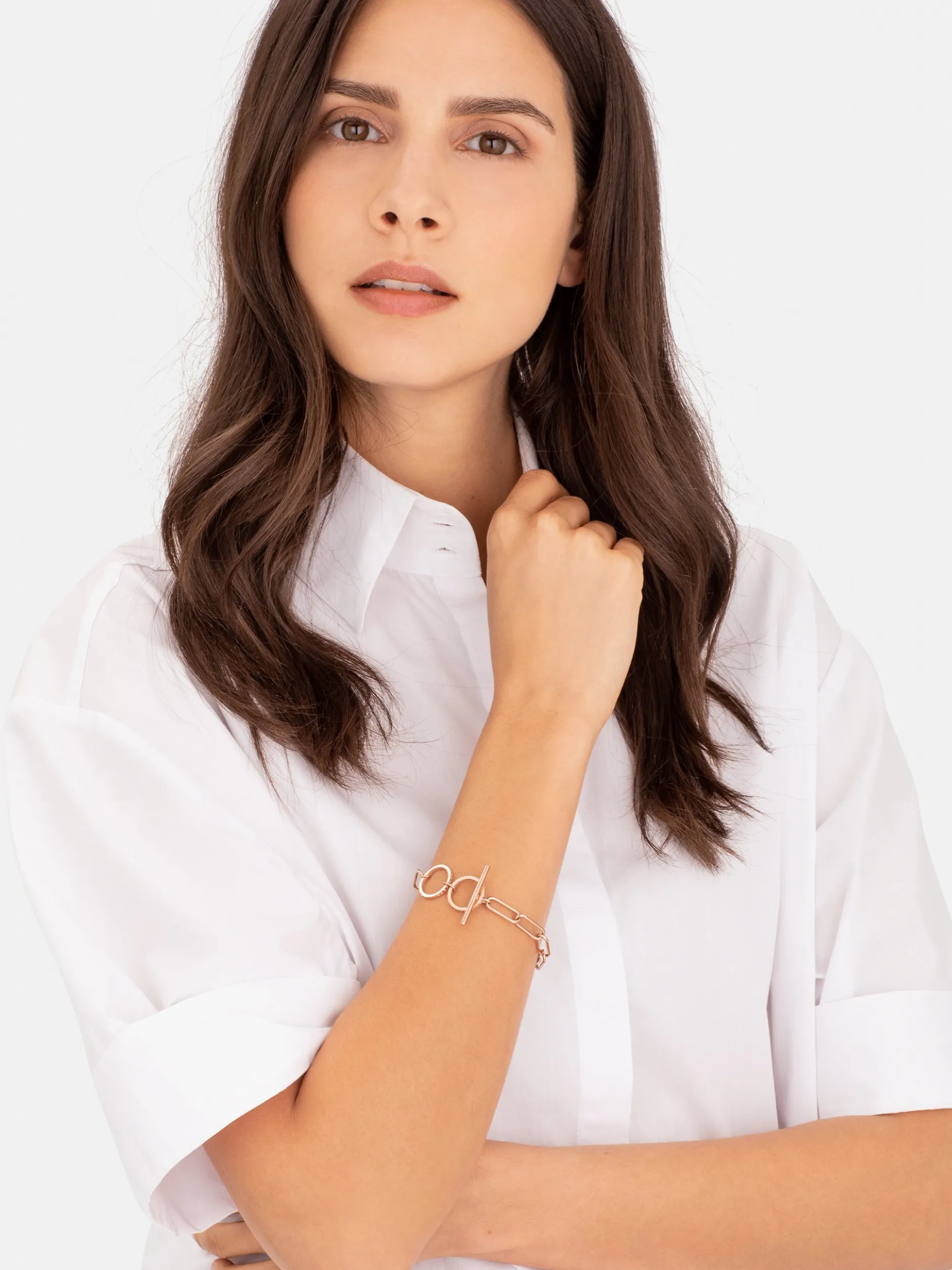 Liebeskind Berlin Damen Armband - The T-bar in roségold
