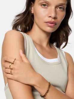 Liebeskind Berlin Damen Creolen - Urban Chic in roségold
