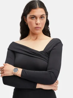 Liebeskind Berlin Damen Creolen - The Riffle in roségold