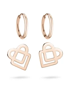 Liebeskind Berlin Damen Creolen - Icon in roségold