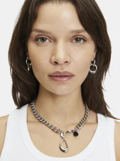 Liebeskind Berlin Damen Creolen - The Organic Creole in silber