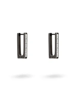 Liebeskind Berlin Damen Creolen - The Festive Mini Link Sparkle in schwarz