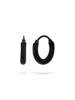 Liebeskind Berlin Damen Creolen - Twist in schwarz