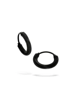 Liebeskind Berlin Damen Creolen - Twist in schwarz