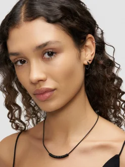 Liebeskind Berlin Damen Creolen - Twist in schwarz