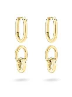 Liebeskind Berlin Damen Creolen - Modern Knot in gold