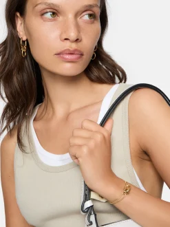Liebeskind Berlin Damen Creolen - Modern Knot in gold