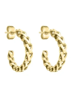 Liebeskind Berlin Damen Creolen - The Woven in gold