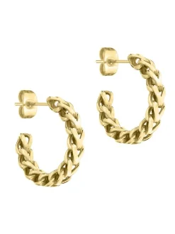 Liebeskind Berlin Damen Creolen - The Woven in gold