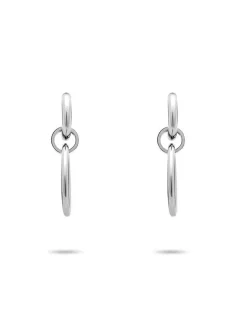 Liebeskind Berlin Damen Creolen - The D-Link Statement in silber
