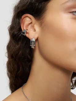 Liebeskind Berlin Damen Ear Cuff - Steel Diamond in silber