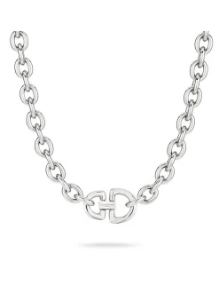 Liebeskind Berlin Damen Halskette - The D-Link Statement in silber