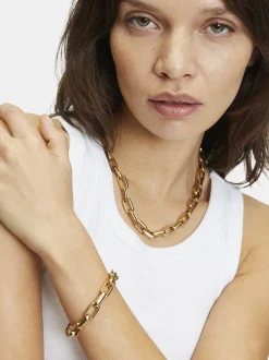 Liebeskind Berlin Damen Halskette - The Secure Tag in gold