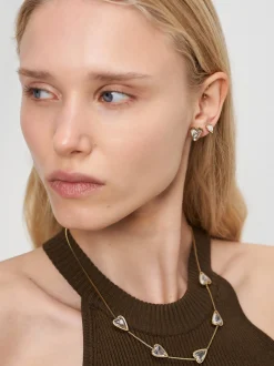 Liebeskind Berlin Damen Halskette - Glass Heart in gold