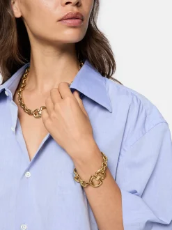 Liebeskind Berlin Damen Halskette - The D-Link Statement in gold