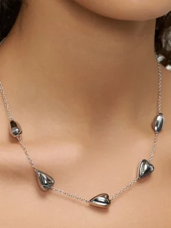 Liebeskind Berlin Damen Halskette - Metal Heart in silber