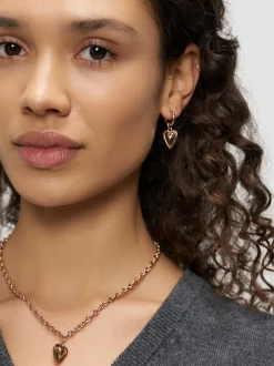 Liebeskind Berlin Damen Halskette - Metal Heart in roségold