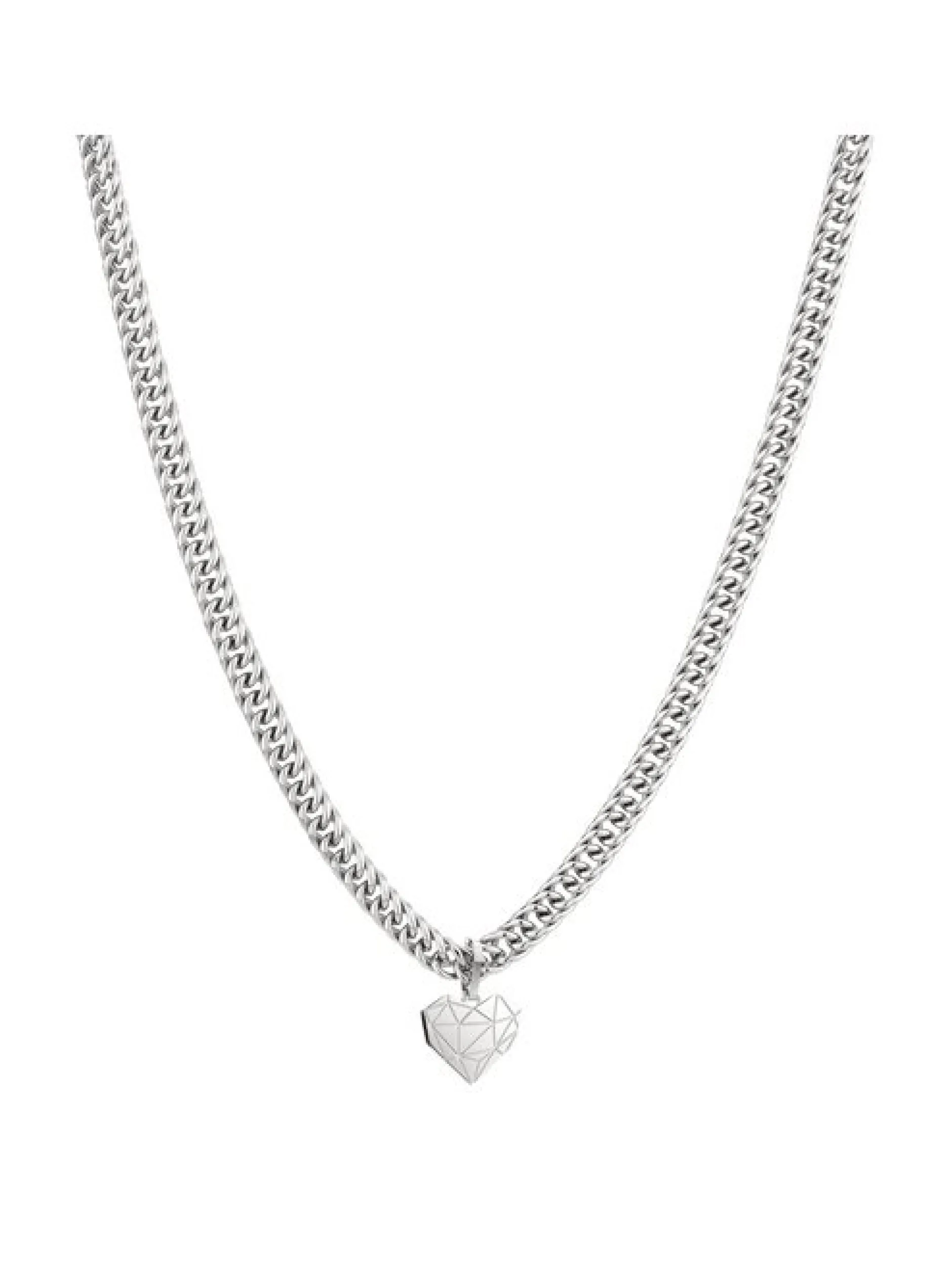 Liebeskind Berlin Damen Halskette - Broken Heart Chunky in silber