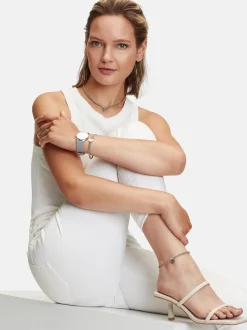 Liebeskind Berlin Damen Halskette - Broken Heart Chunky in silber