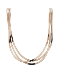 Liebeskind Berlin Damen Halskette - Snake-Chain in roségold