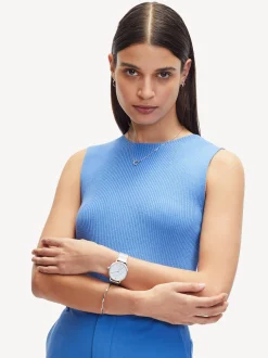 Liebeskind Berlin Damen Halskette - The Organic Twist in silber