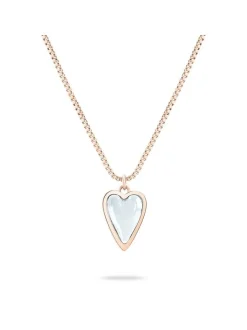 Liebeskind Berlin Damen Halskette - Glass Heart in roségold
