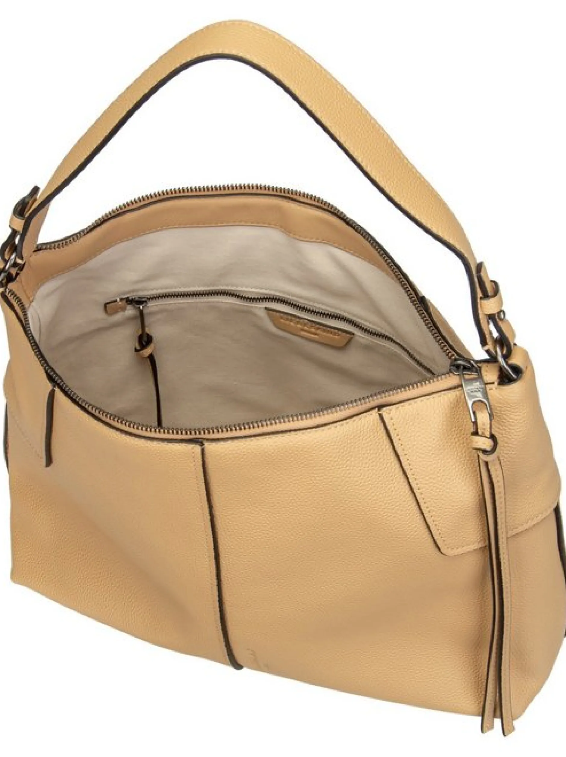 Liebeskind Berlin Damen Handtasche - Mila Hobo M Small Pebble in beige
