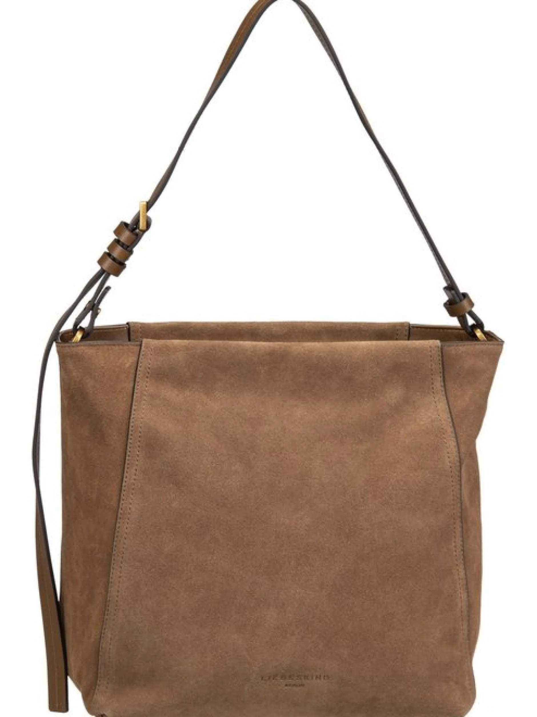 Liebeskind Berlin Damen Handtasche - Chudy Hobo M Hydro Suede in camel