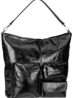 Liebeskind Berlin Damen Handtasche - LK 204 Archive Lack M in schwarz
