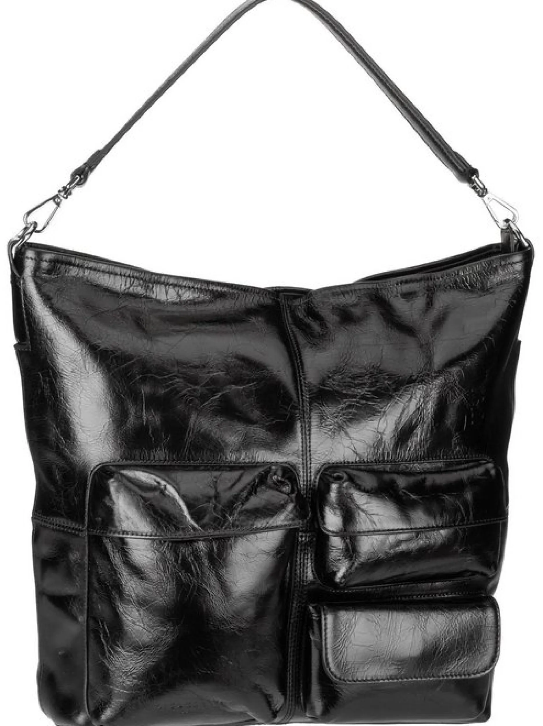 Liebeskind Berlin Damen Handtasche - LK 204 Archive Lack M in schwarz