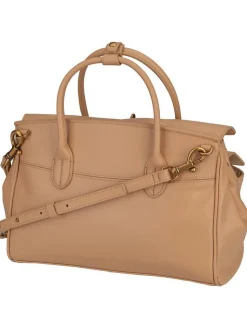 Liebeskind Berlin Damen Handtasche - Gloria II Satchel M New Calf in beige