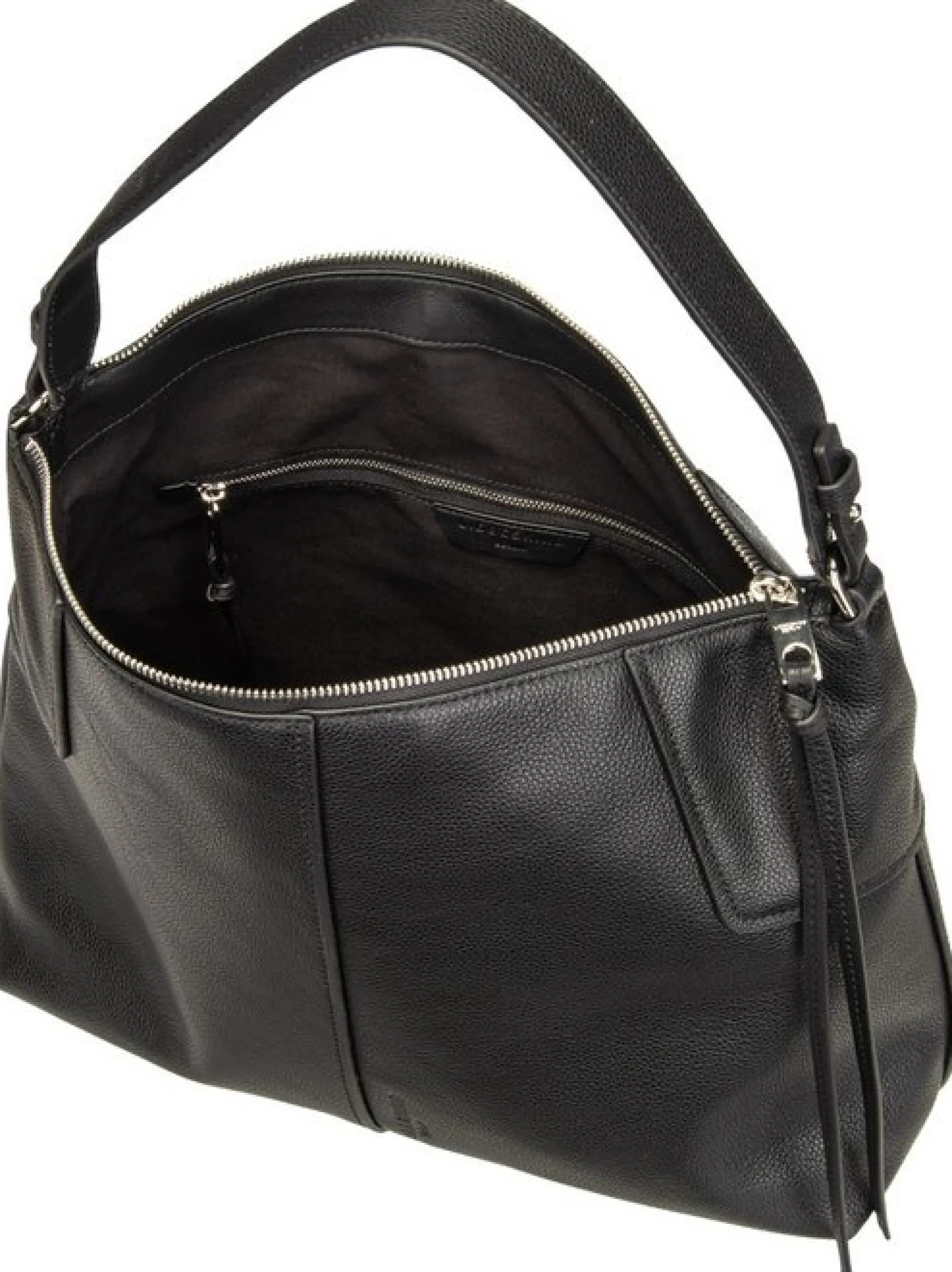 Liebeskind Berlin Damen Handtasche - Mila Hobo M Small Pebble in schwarz