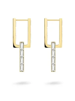 Liebeskind Berlin Damen Ohrhänger - The Festive Mini Link Sparkle in gold