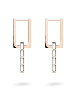 Liebeskind Berlin Damen Ohrhänger - The Festive Mini Link Sparkle in roségold