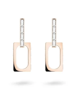 Liebeskind Berlin Damen Ohrhänger - The Festive Mini Link Sparkle in roségold