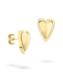 Liebeskind Berlin Damen Ohrstecker - Metal Heart in gold