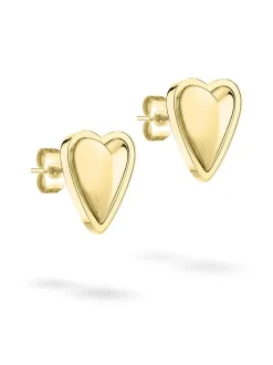 Liebeskind Berlin Damen Ohrstecker - Metal Heart in gold