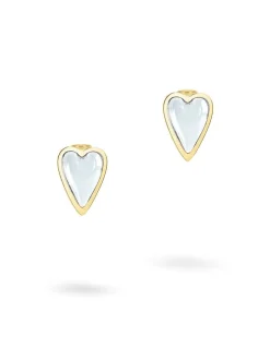 Liebeskind Berlin Damen Ohrstecker - Glass Heart in gold