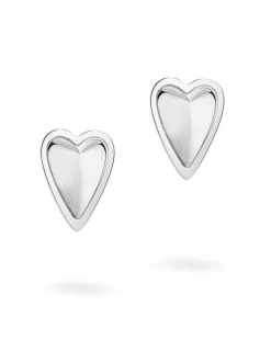 Liebeskind Berlin Damen Ohrstecker - Metal Heart in silber