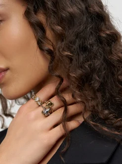 Liebeskind Berlin Damen Ring - Glass Heart in gold