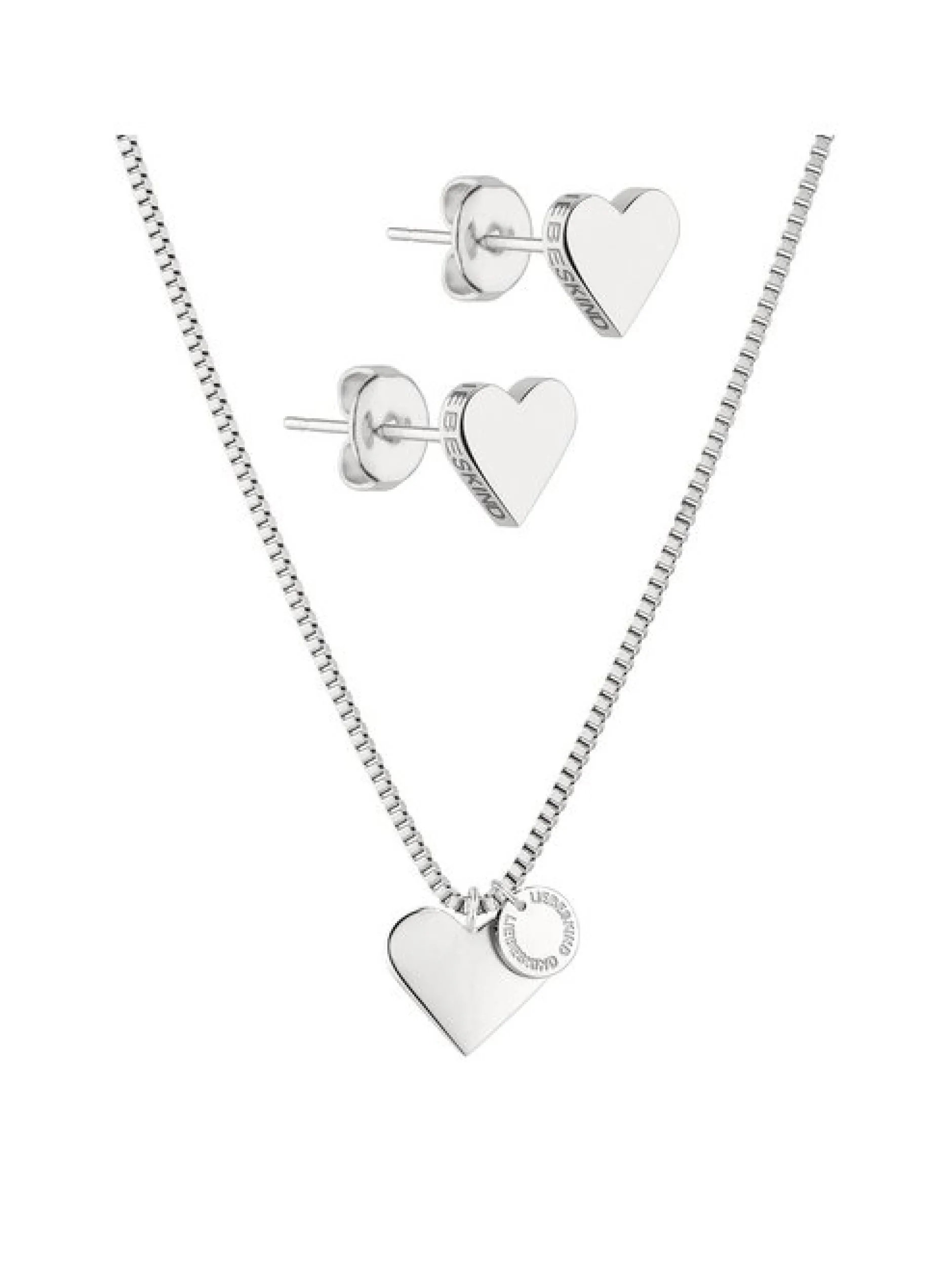 Liebeskind Berlin Damen Schmuck-Set - Classy Heart in silber