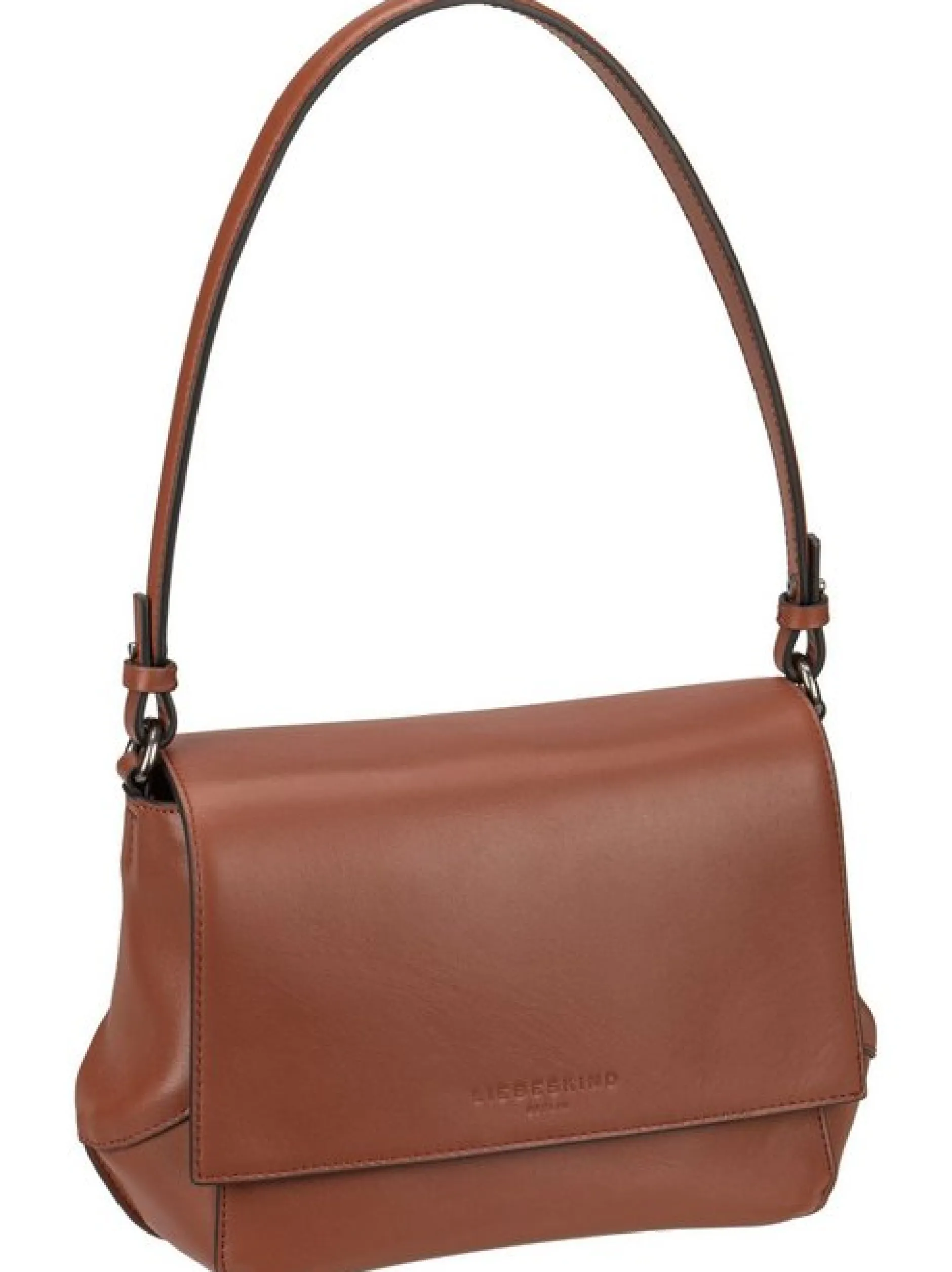 Liebeskind Berlin Damen Schultertasche - Lilly CB M Soft Nappa in cognac