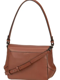 Liebeskind Berlin Damen Schultertasche - Lilly CB M Soft Nappa in cognac