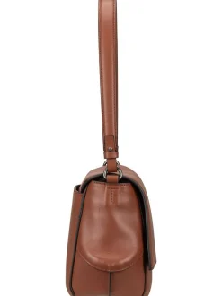 Liebeskind Berlin Damen Schultertasche - Lilly CB M Soft Nappa in cognac