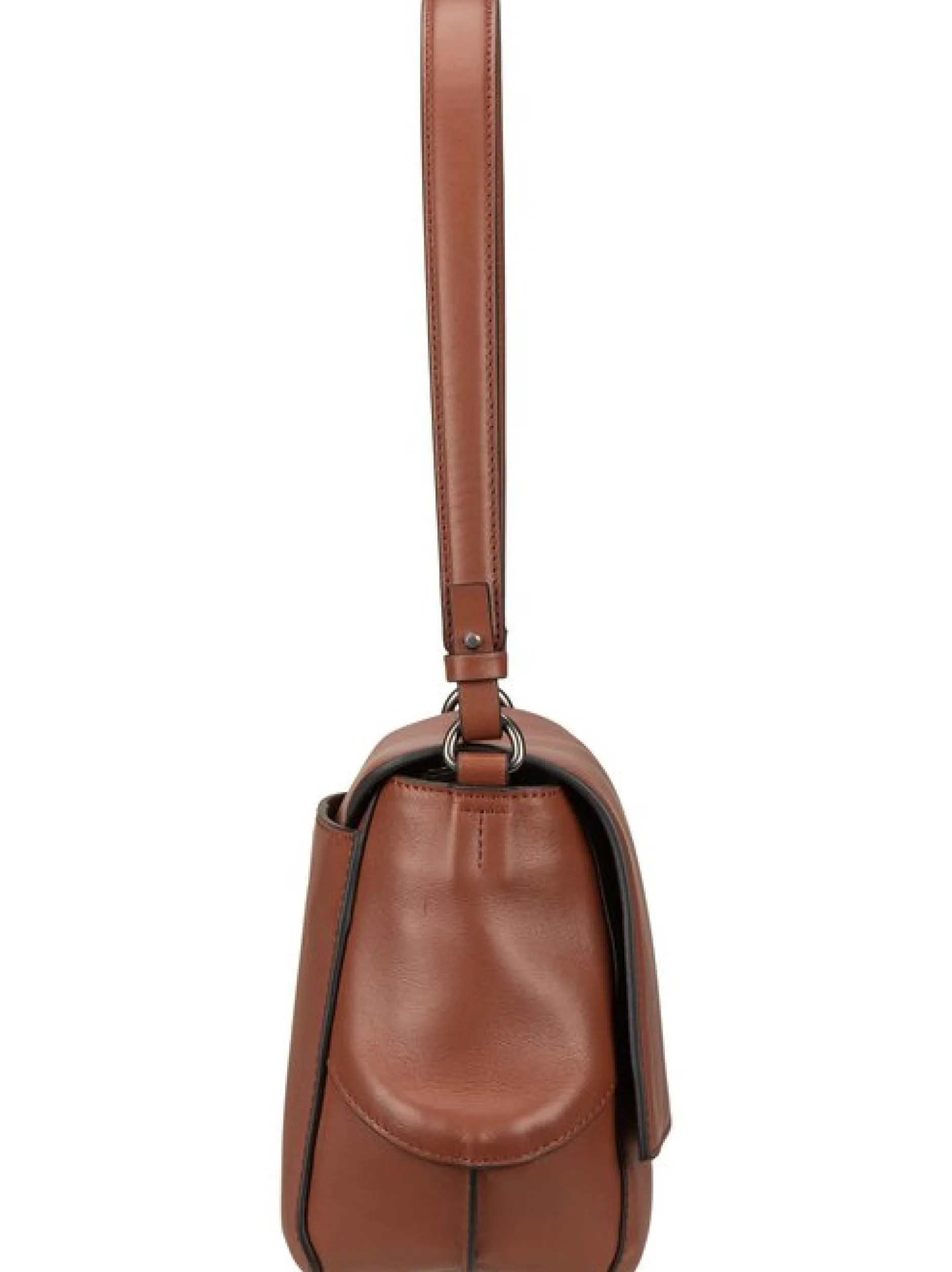 Liebeskind Berlin Damen Schultertasche - Lilly CB M Soft Nappa in cognac