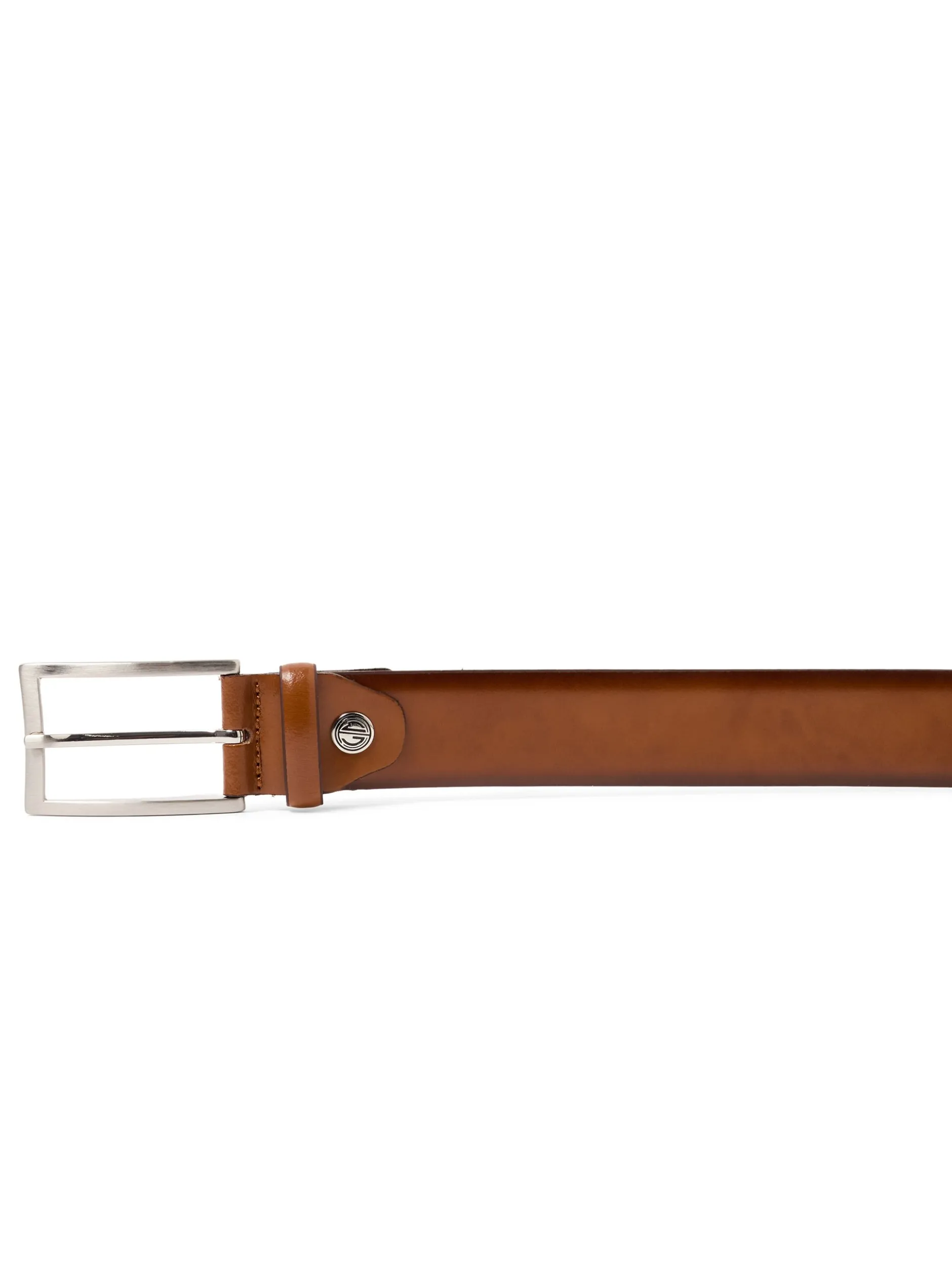 Lindenmann Herren Ledergürtel in cognac