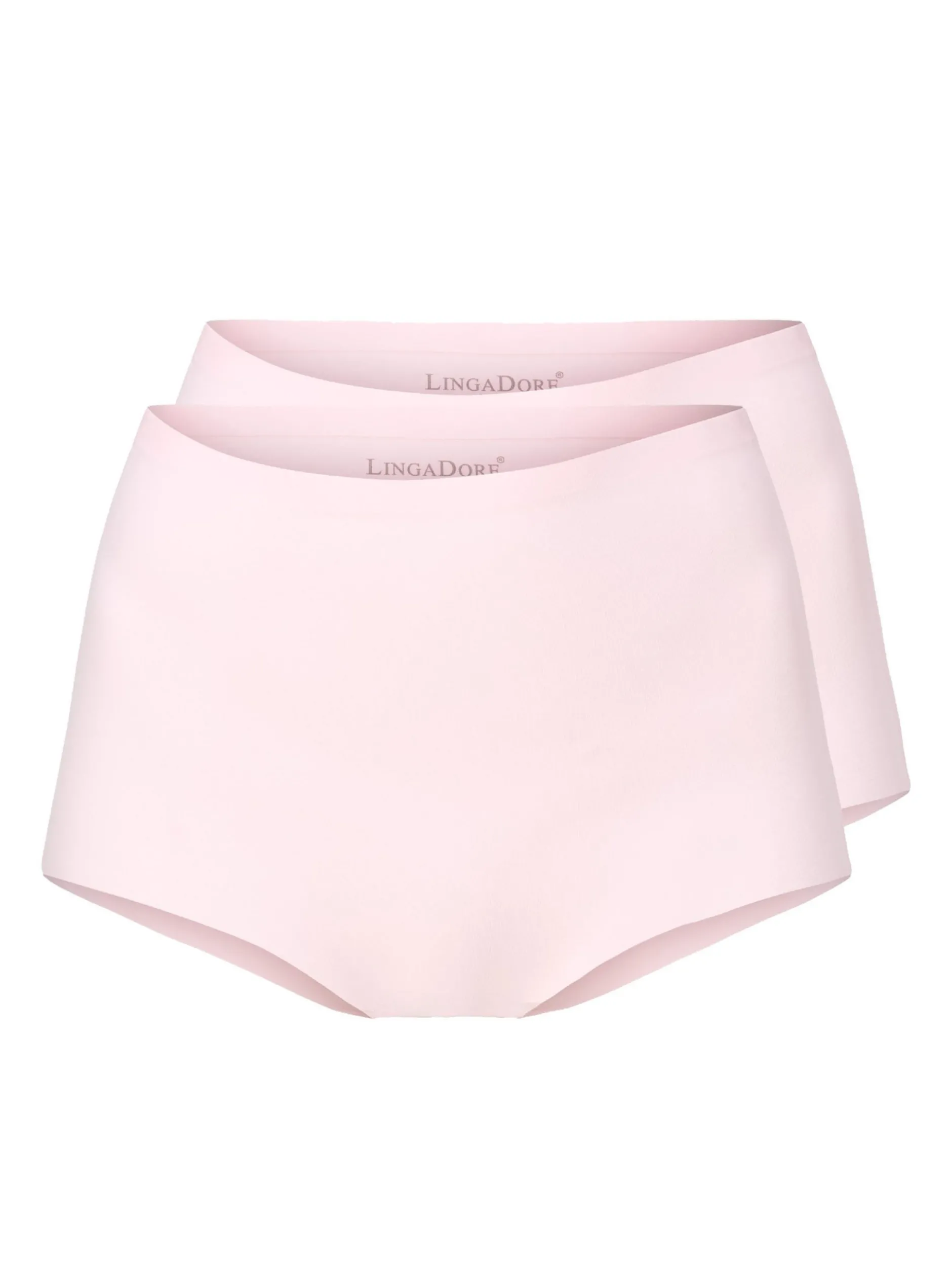 LingaDore Damen 2er-Pack Taillenslips DAILY in rosa
