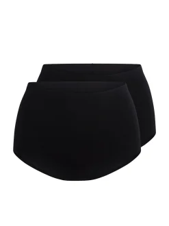 LingaDore Damen 2er-Pack Taillenslips DAILY in schwarz
