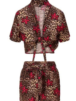 LingaDore Damen Set Shortama in mehrfarbig