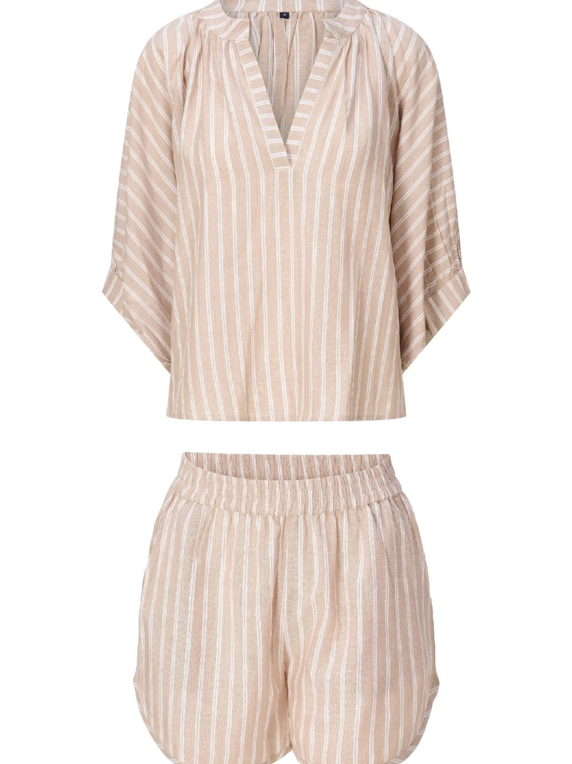 LingaDore Damen Strand Set in beige weiß